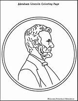 Lincoln Abraham Coloring Penny Pages Kids Presidents Printable Color President Abe Getcolorings Birthday Getdrawings sketch template