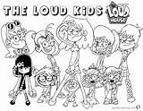 Loud Coloring House Pages Characters Printable Cartoon Family Kids Getdrawings Popular sketch template