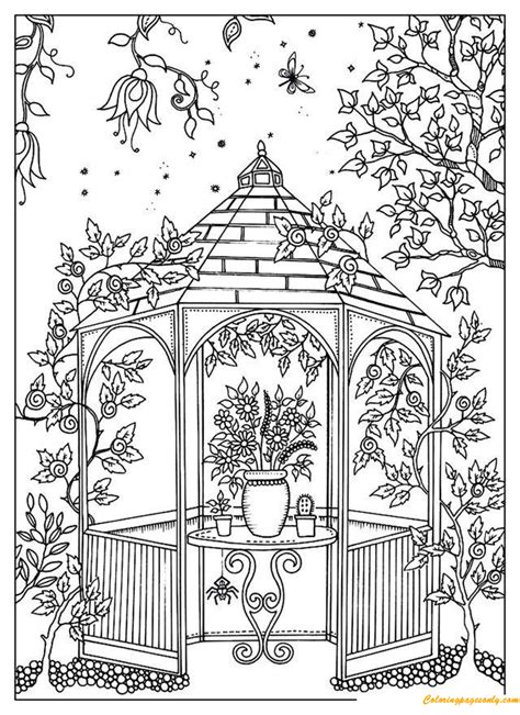 printable flower garden coloring pages   print