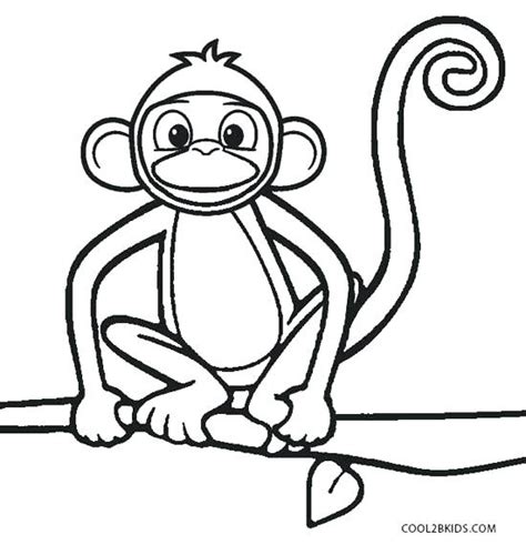 cute baby monkey coloring pages  getcoloringscom  printable
