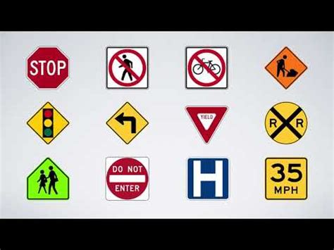 road safety signs  kids youtube