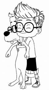 Peabody Sherman Mr Coloring Pages Kids sketch template