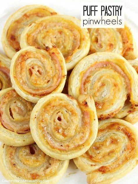 these ham and cheese puff pastry pinwheels are a great option for