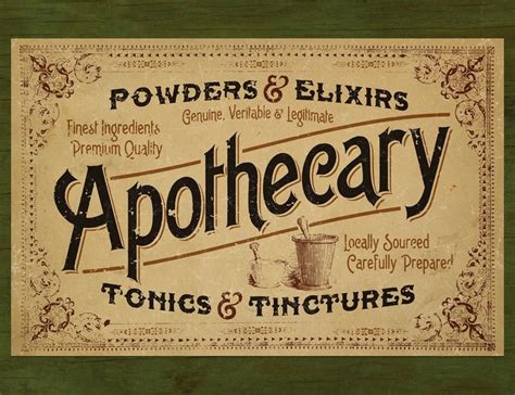 apothecary stamp google search apothecary decor vintage lettering