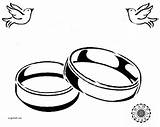 Ring Wedding Coloring Rings Drawing Pages Engagement Diamond Drawings Anniversary Line Happy Clipart Marriage Easy Collection Draw Printable Cartoon 50th sketch template