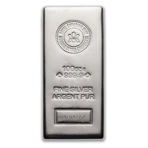 silver bar royal canadian mint  oz   design canadian pmx