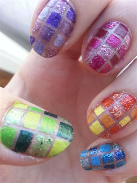 mosaic nails nails mosaic beauty