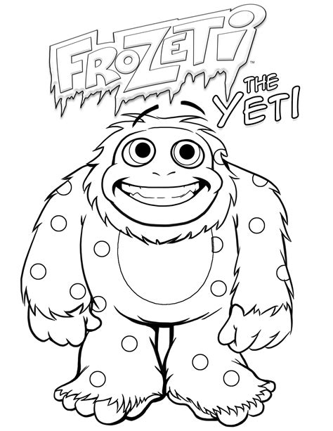 yeti coloring pages