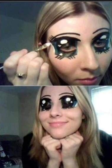Creepy Japanese Anime Eye Makeover Jpegy What The
