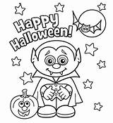 Halloween Coloring Drawings Printable Cute Pages Entertainmentmesh Happy sketch template