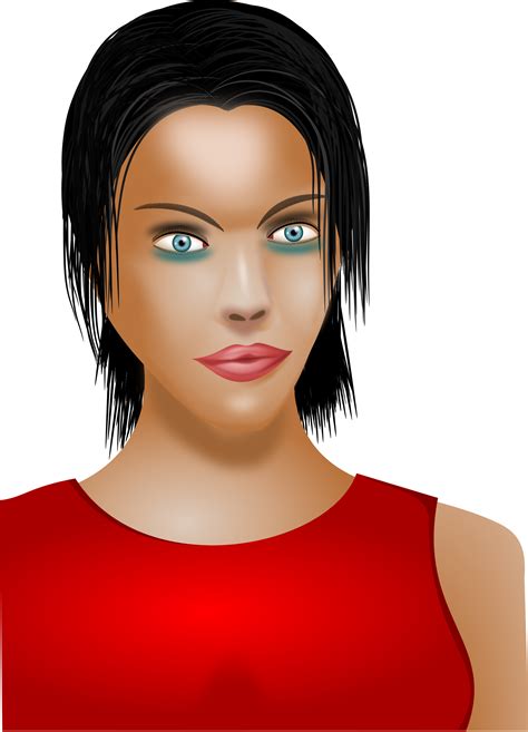 clipart young lady