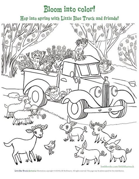 printable  blue truck coloring pages