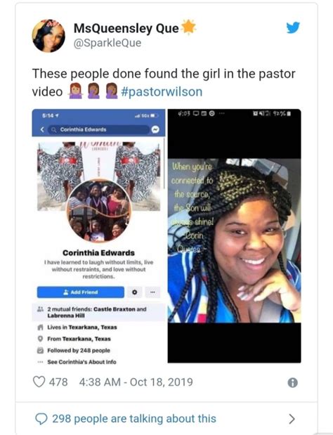 photos of the lady in the viral video with pastor wilson surfaces