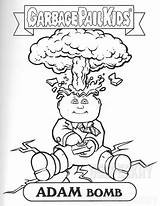 Coloring Garbage Pail Kids Pages Bomb Adam Geepeekay Book Drawing Printable Sheets Boys Club sketch template