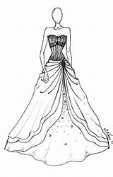 Drawing Prom Ball Gowns Dress Formal Drawings Dresses Getdrawings Organza Johnathan Kayne Ruffle Multi Party sketch template