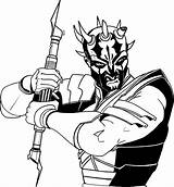 Wars Star Darth Maul Coloring Savage Pages Opress Clone Line Drawing Deviantart Sheets Drawings Getcolorings Getdrawings Color Clipartmag sketch template