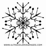 Coloring Snowflake Pages Snowball sketch template