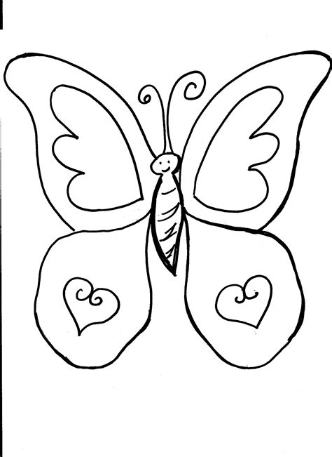 preschool printable butterfly coloring pages olfeev