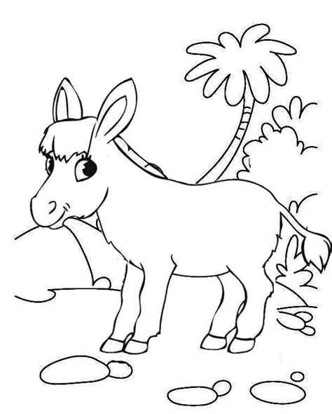 twelve funny donkey coloring pages  children coloring pages