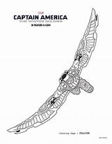 Falcon Coloring Captain America Winter Soldier Pages Marvel Avengers Sheets Printable Color Superhero Template Soldiers Everyone Keep Choose Board Lego sketch template
