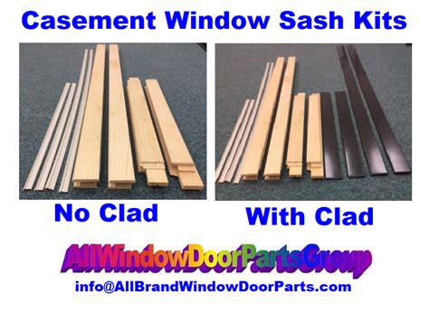 casement window wood  clad sash replacement kits  sizes  window door parts group