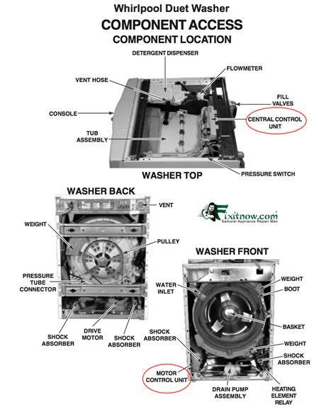 whirlpool washer schematic diagram