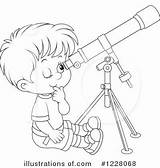 Telescope Clipart Coloring Illustration Rf Royalty Bannykh Alex Pages Printable Getcolorings Getdrawings Illustrationsof sketch template