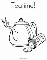 Coloring Teatime Teapot Favorites Login Add Twistynoodle Crackers sketch template