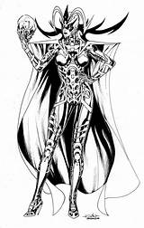 Hela Marvel Coloring Godess Death Ragnarok Asgardian Thor Spiderguile Comic Comics Book Pages Loki Dc Character Deviantart Printable Print Characters sketch template