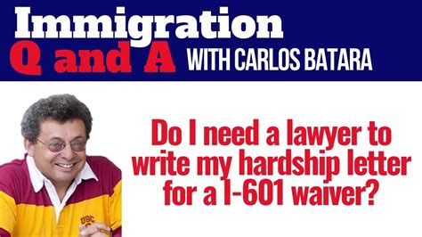 waiver hardship letter  immigration     lawyer youtube