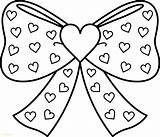 Coloring Pages Clip Getcolorings Bow sketch template