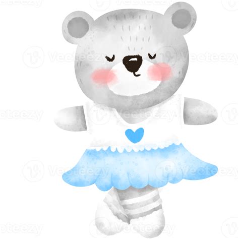 dancing bear watercolor 11908107 png