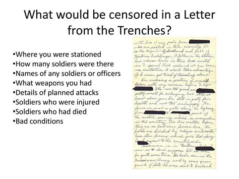 letter   trenches