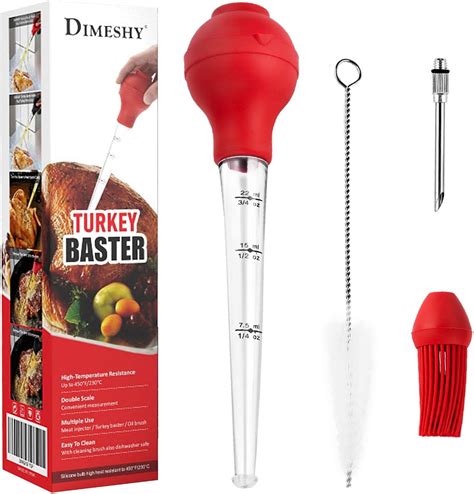 long turkey basters for cooking with measurements only for