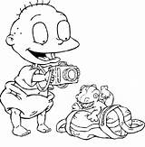 Rugrats Coloring Pages Printable Kids Color Cartoon Tomy Nickelodeon Bestcoloringpagesforkids Print Choose Board Gif Popular sketch template