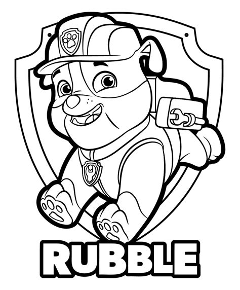 excellent picture  chase paw patrol coloring page
