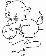 Kucing Mewarnai Paud Coloringsun Tk Suka sketch template