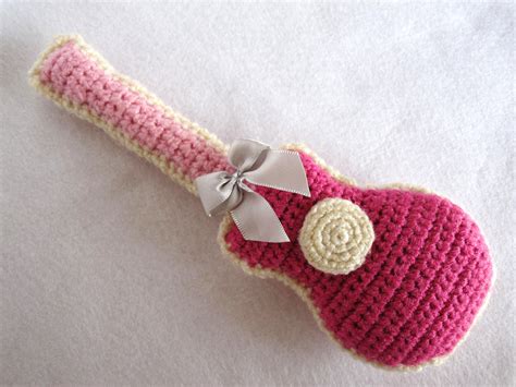 crochet guitar rattle crochet  crochet baby patterns diy crochet