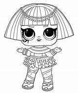 Lol Pharaoh Doll Babe Coloring Pages Surprise Sparkle Dolls Series Suprise Printable Sheets Kids sketch template