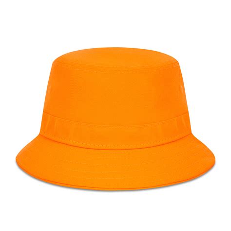 Official New Era Essential Orange Bucket Hat B148 471 New Era Cap Ba