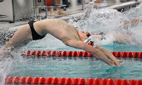 greenwich boys swim team displays depth  win  darien greenwichtime