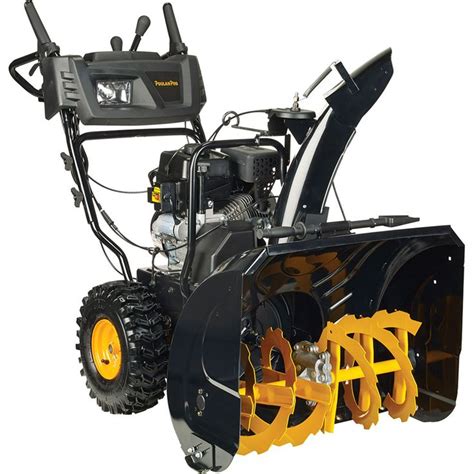 poulan pro   cc dual stage snow thrower  power steering snow blower gas