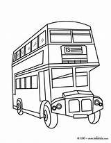 Autobus Decker Buses Anglais Angleterre Hellokids Londinense Coloriages Autobuses Línea sketch template