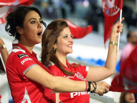 April 22 2014 Preity Zinta During An Ipl 7 Match