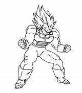 Colorir Goku sketch template