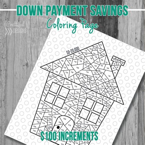 printable savings tracker coloring pages