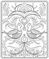 Coloring Pages Printable Folk Scandinavian Nordic Adult Book Dover Publications Colouring Color Doverpublications Designs Adults Haven Creative Books Welcome Getcolorings sketch template
