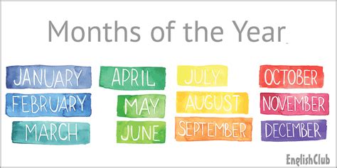 months   year vocabulary englishclub