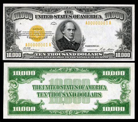 green  white bills   words ten thousand dollars written    dollar