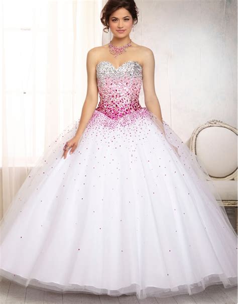 Sexy 2016 Rainbow Corset Princess Ball Gowns Quinceanera